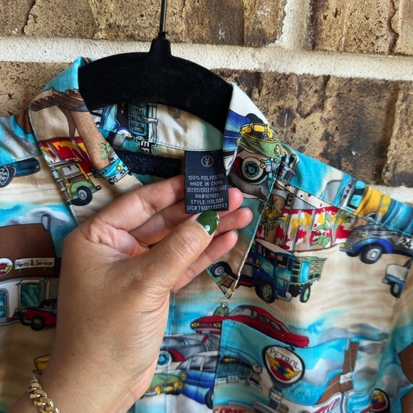 Tion Design Kids' Vintage Car Print Shirt - Multicolor - Picture 4 of 5